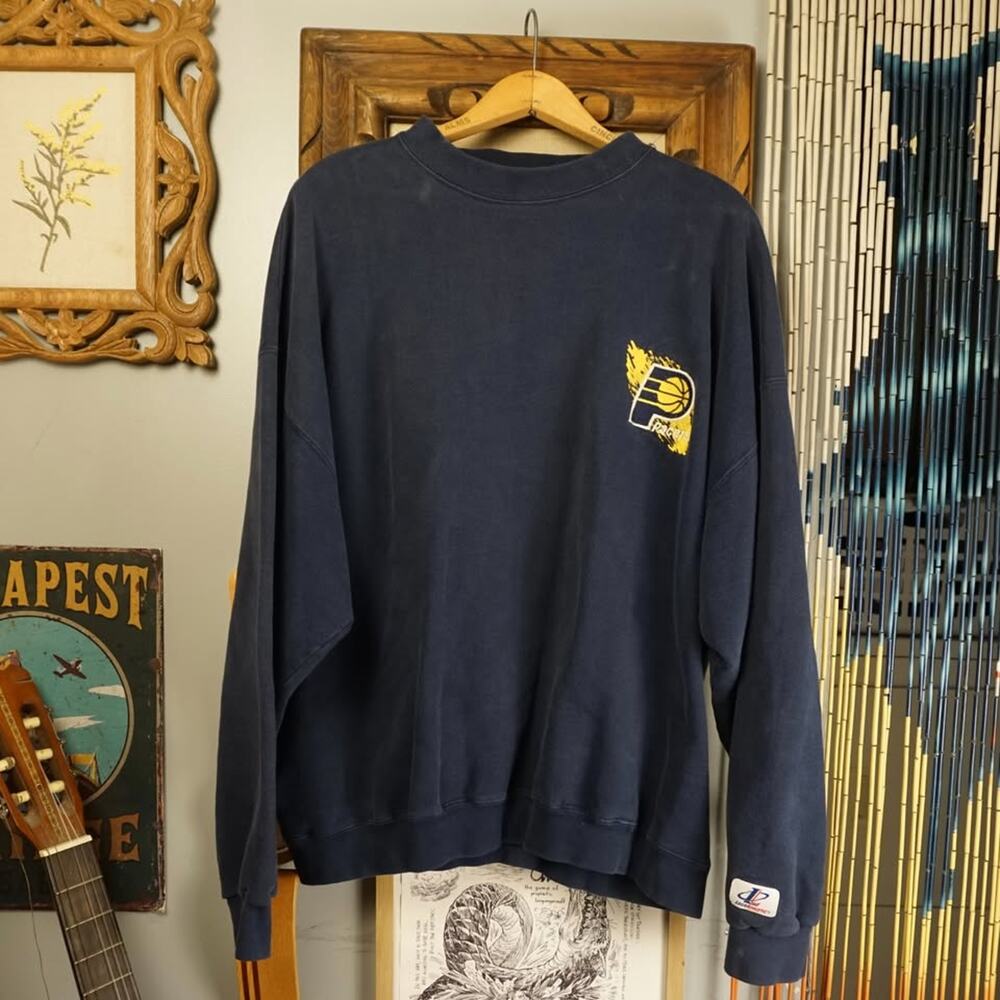 Vintage Indiana Pacers embroidered crewneck